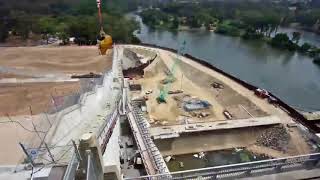 Hume Dam upgrade works time lapse video 2014 [upl. by Armbruster887]