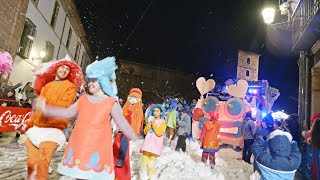 Carnaval Antroxu Aviles Asturias Spain Foam party Descenso de Galiana 2024 [upl. by Emiline]