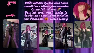 OOTD DRAG QUEEN after hours catsuit from killstar and rainbow demonias Camel203 plus talk [upl. by Harilda]