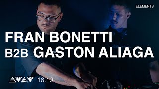 FRAN BONETTI B2B GASTON ALIAGA live at elementsba  181024 [upl. by Gregoire]