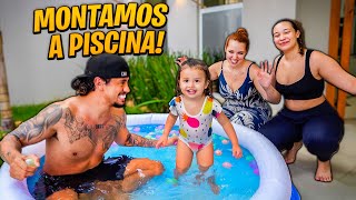 MONTAMOS A PISCINA NO QUINTA DE CASA💦 FOI A MAIOR BAGUNÇA EM FAMILIA [upl. by Nosiddam195]