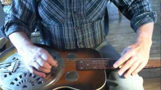 Slant chords on the Dobro guitar [upl. by Mandel869]