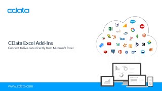 CData Excel AddIns  Connect to Live Data Directly from Microsoft Excel [upl. by Prestige]