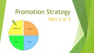 Marketing Mix Promotion Strategy part 2 [upl. by Sergio]