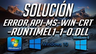 Solución al Error Falta apimswincrtruntimel110dll en Windows 1087 [upl. by Col759]