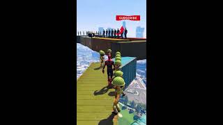 GTA 5 EPIC RAGDOLL SHOW SPIDERMAN VS COLOUR MINIONS FALLS amp FAILS LIVE GTA V gta shortsfeed [upl. by Corrie]