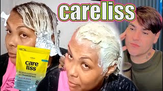 DESCOLORAÇÃO GLOBAL COM PÓ DESCOLORANTE CARELISS EM CABELO CACHEADO [upl. by Nomolos]