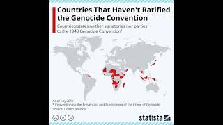 Countries that havent ratified the G nocide Convention map convention peace youtubeshorts [upl. by Jodie]