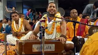 Mayapur Radha Ashtami adivas kirtan HGVishvambhar Prabhu Radha Astami Mayapur [upl. by Aizti604]