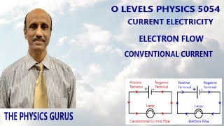 O Levels Physics 5054Current ElectricityConventional Current and Electron Flow The Physics Guruus [upl. by Amiaj]