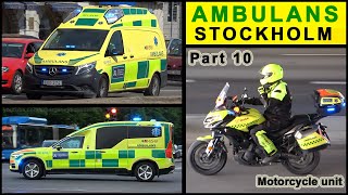 Ambulans Stockholm utryckningresponding collection part 10 [upl. by Brigham326]