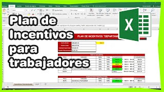 Como calcular Bonos por productividad para Trabajadores en Empresa en Excel [upl. by Ingmar]