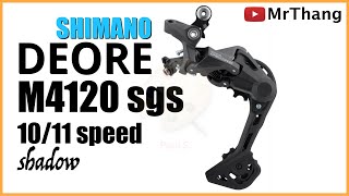 UNBOXING RD Shimano Deore M4120  RD Deore M4120 SGS 1011 Speed SEPEDAVLOG [upl. by Nylorac]