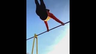 Rate this flow 110 🔥🔥🔥💯💯 Fitness gymnastics calisthenics workout gym calisthenicsworkout [upl. by Yorick]