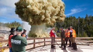 Horrifying Today Worlds Most Powerful Geyser Explosion 2nd Time After Hit Earthquake Swarm [upl. by Raknahs381]