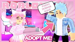 24 HORAS VIVIENDO CON MI EX NOVIO REVELO SU VOZ en ADOPT ME 😱🕑 ¡QUIERE DORMIR EN MI HABITACIÓN [upl. by Rehtaef374]