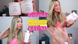 Testando produtos KEUNE dois shampoos e três máscaras Por Bia Munstein [upl. by Charlene]