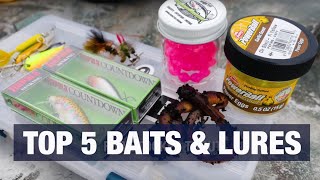 Top 5 Baits amp Lures For Trout Fishing ANY Body Of Water Do You Agree [upl. by Allerim613]