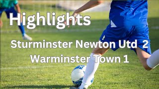 Highlights from Sturminster Newton Utd 2 v Warminster Town FC 1 [upl. by Lanrev]