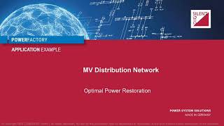 PowerFactory  MV Distribution Network – Optimal Power Restoration [upl. by Onairelav]