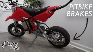 10x more stopping power  Pitbike Brakes Install on Razor MX500 [upl. by Leikeze]