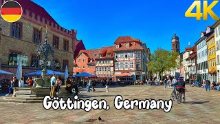 Göttingen Germany walking tour 4K  A beautiful German city [upl. by Aiekat]