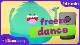 Freeze Dance Songs  Sing and Dance Along with THE KIBOOMERS  15 Minutes [upl. by Ardnahsal]