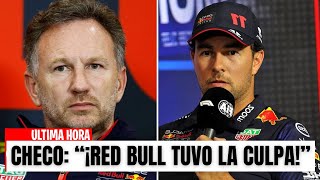 ¡CHECO PÉREZ SUFRE POR LAS MALAS ESTRATEGIAS DE RED BULL FORMULA 1 EN SHOCK [upl. by Lyred]