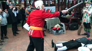 Sweynes Ey Morris Mummers Play at Gower Wassail Festival Jan 2019 [upl. by Dnaloy]