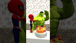 🍰🍰 Hulk’s Cake Stolen by Spider man’s Sneaky Trick 🍰😏🍭 gta [upl. by Akahs]