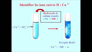 Tests didentification des IONS METALLIQUES [upl. by Robison]