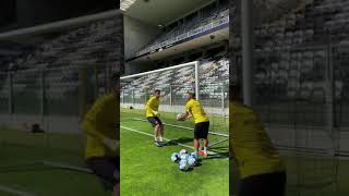 Goalkeeper training drill with Boavista FC [upl. by Ellerrad628]