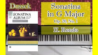 25  Dussek  Sonatina Op20 No1 II Rondo Allegretto Tempo di Minuetto  Sonatina Album [upl. by Budding]