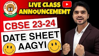 🔔 CBSE Date Sheet 2024  Class 10th  Class 12th  PDF Download 🔔 [upl. by Airtemad416]