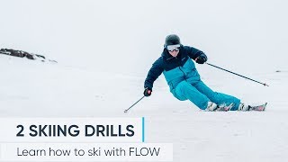 2 Skiing Drills To Help IMPROVE YOUR TECHNIQUE [upl. by Alin]