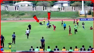 Boys STRUCK by LIGHTNING during Manning Cup match JC vs Wolmers [upl. by Cartan783]