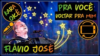 🎤 Pra você voltar pra mim  Flávio José  Karaokê tv [upl. by Lorenzo]