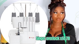 Singer Overlock S1478 Threading Guide 4 Thread Overlock How to use it [upl. by Hedvah]