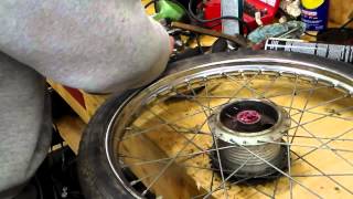 repacking moped wheel bearings [upl. by Fey]