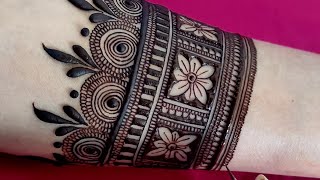 Easy 3D Style Floral Henna Design  Simple Bridal Mehndi  Bhrwa Mehndi  सुंदर मेहंदी डिजाइन [upl. by Oiramad147]