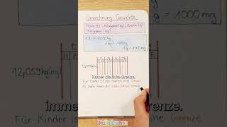 Umrechnung Gewichtseinheiten mit der Tabellenmethode [upl. by Yojal]