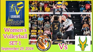 UST GOLDEN TIGRESSES VS FEU LADY TAMARAWS SET 1 WOMEN’S VOLLEYBALL V LEAGUE WHERE IT ALL STARTED [upl. by Bishop]