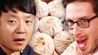 The Try Guys 400 Dumpling Mukbang ft Strictly Dumpling [upl. by Devehcoy]