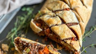 Vegan Mushroom Wellington with Lentils Recipe [upl. by Vidal]