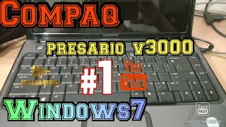 Instral Compaq Presario V3000 Core2 Memakai Windows7😉😉😉👍 [upl. by Onibla]