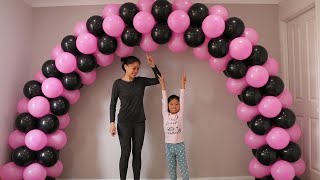 How to make balloon arch without stand [upl. by Ynnel]