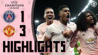 Highlights  Solskjaers young stars stun PSG  PSG 13 Manchester United  UEFA Champions League [upl. by Emelun]