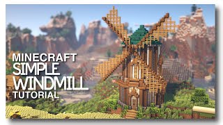 Minecraft How to Build a Windmill [upl. by Tempest530]