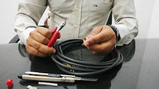 How to make a BNC connector for CCTV  AZ  Bangla [upl. by Aneed]