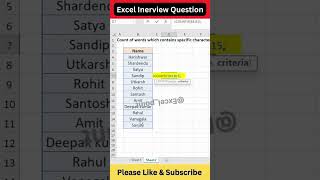 👌👍Excel Interview Question ✌️shorts excel exceltricks interviewquestions shortsfeed [upl. by Eitirahc]